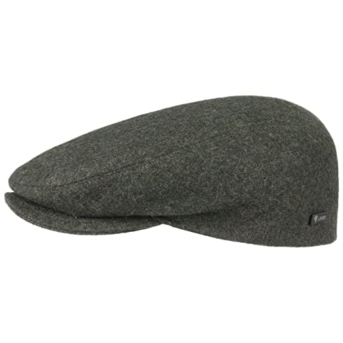 Lipodo Sport Flatcap Schiebermütze Damen Herren Flache Mütze mit Schirm Sportliche Schirmmütze Übergang Winter Oliv 59 cm von Lipodo