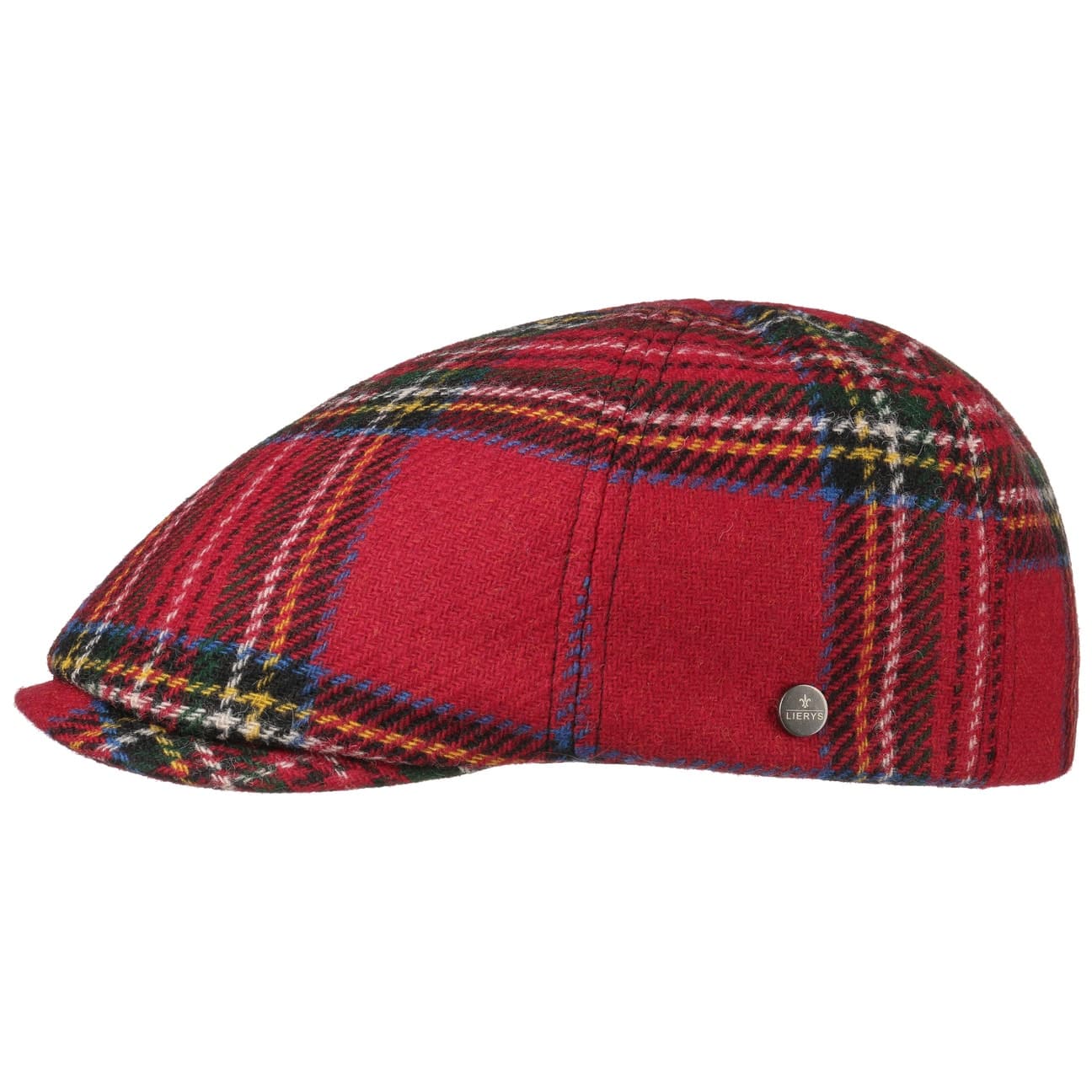 Stewart Wool Check Flatcap by Lierys von Lierys