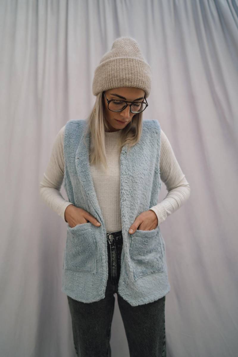Isa Teddyweste Blau Isa Teddyweste Blau von Lieselocke