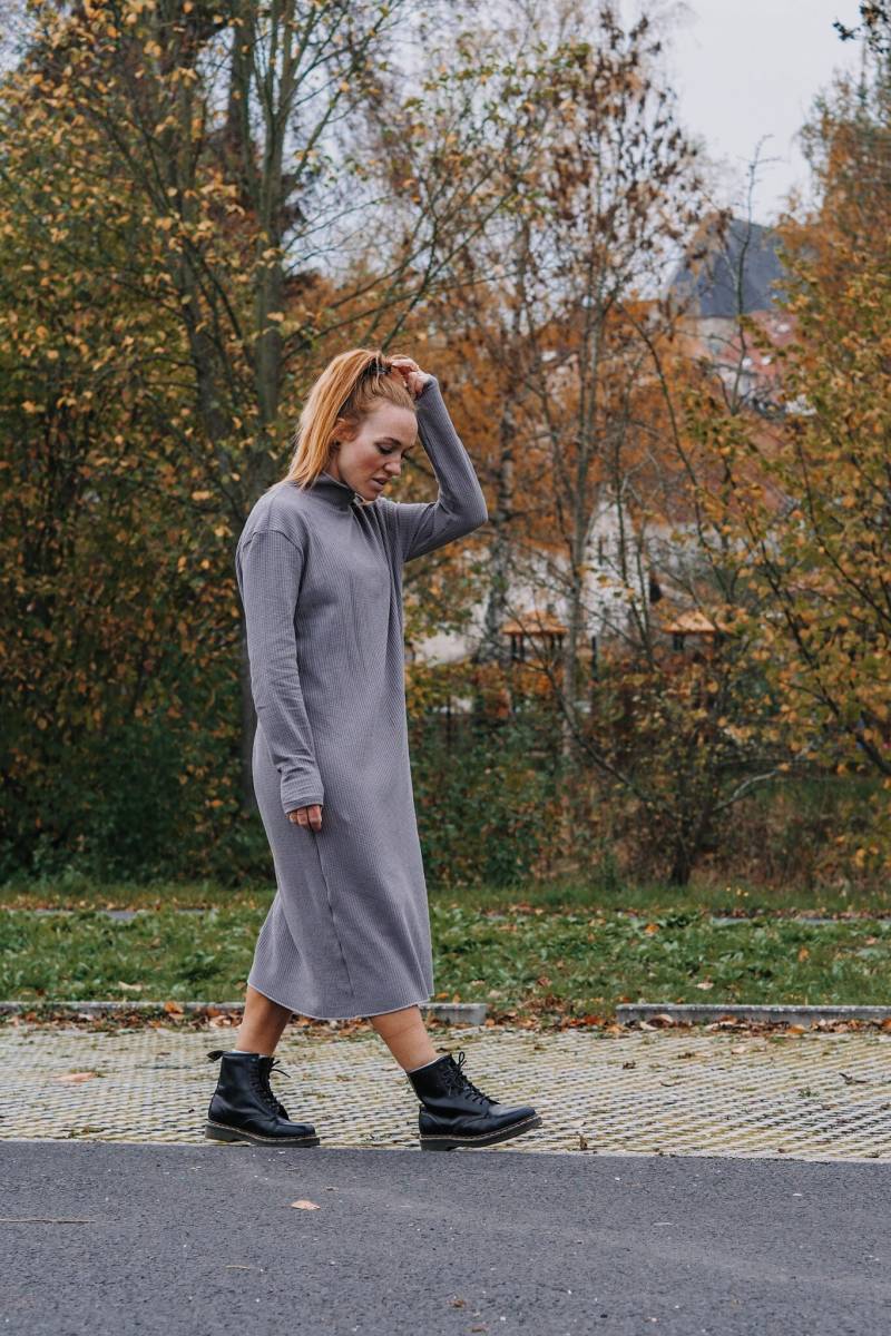 Kleid Thea Grau von Lieselocke