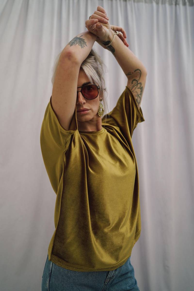 Lida Samt Gold Lida Samt Gold von Lieselocke