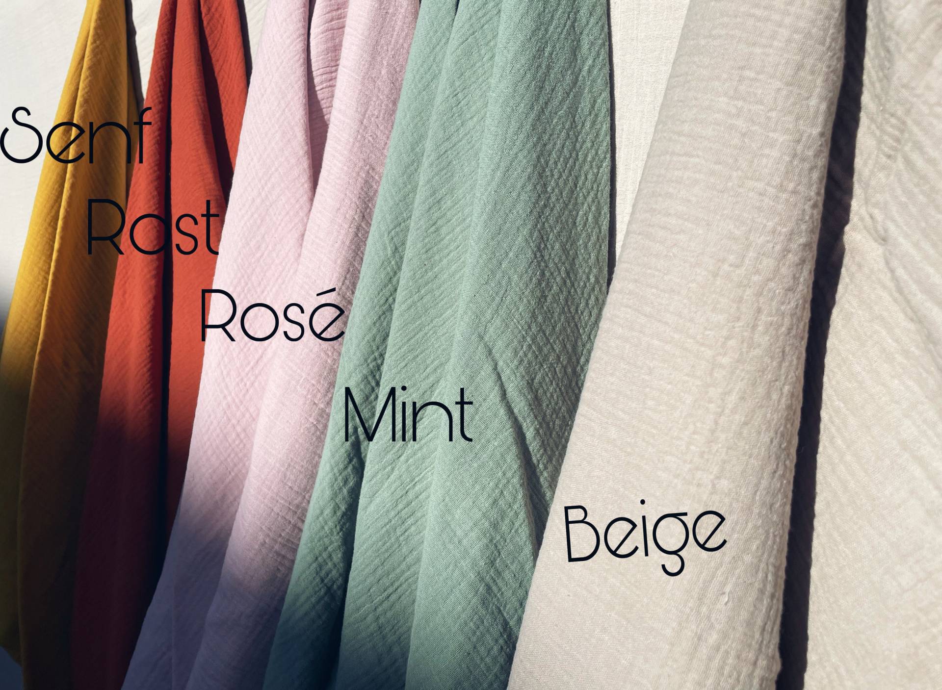 Musselin Schal Xxl von Lieselocke