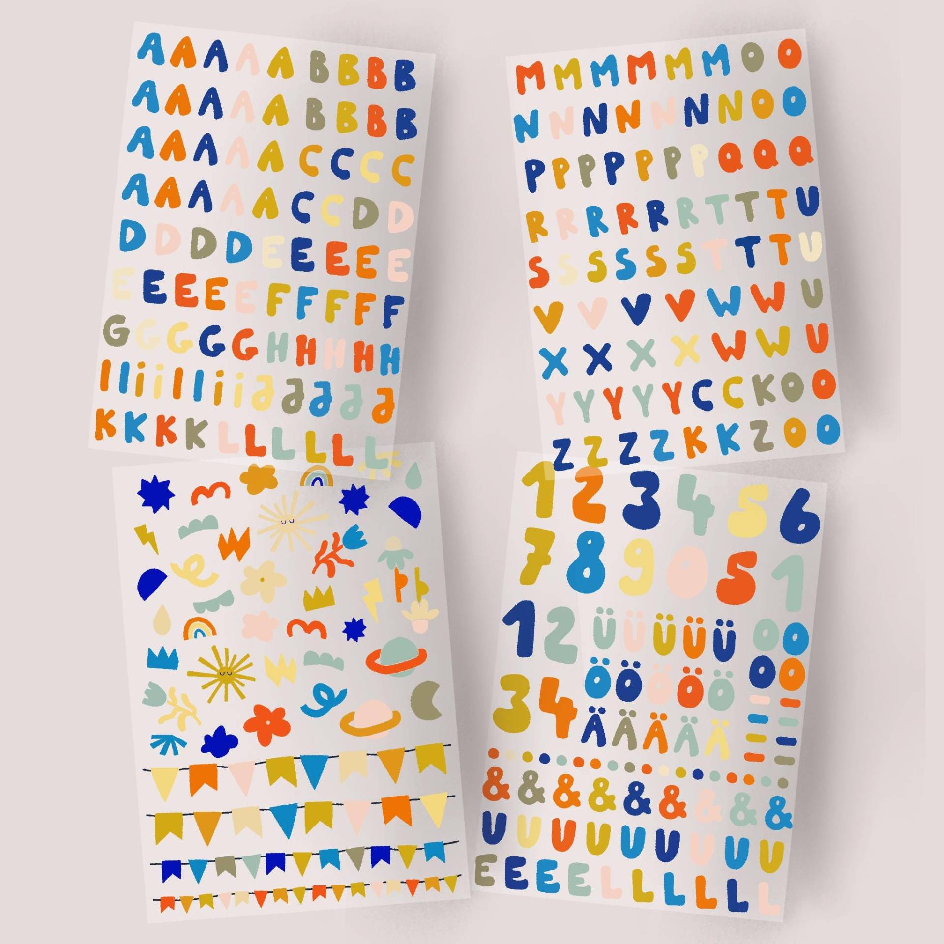 Woogie Abc Kreativset - Bügelbuchstaben + Motivbogen von LieselsWichtShop