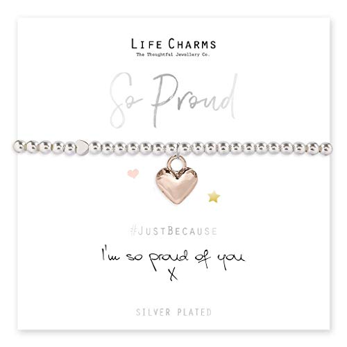 Life Charms Armband mit Aufschrift "I'm So Proud Of You" von Life Charms