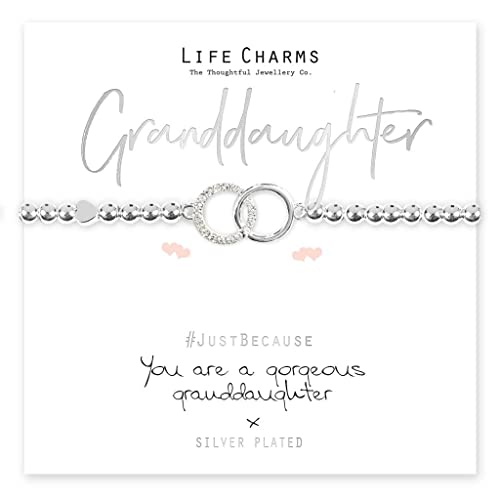 Life Charms Armband mit Aufschrift "You are a Gorgeous Granddaughter" von Life Charms