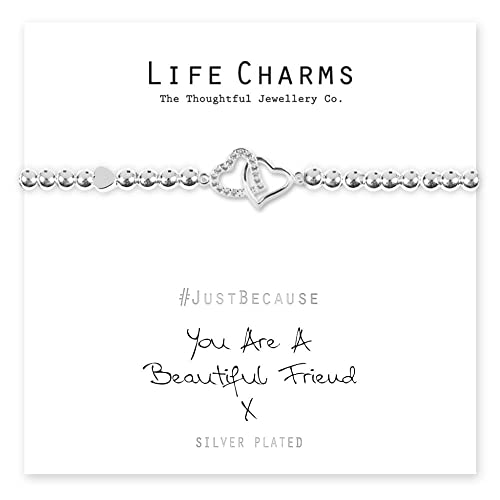 Life Charms Versilbertes Armband „Beautiful Friend“ von Life Charms