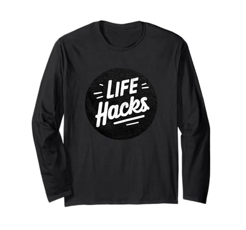 Life Hacks Stempel für Erwachsene und Kinder Langarmshirt von Life Hacks Outfit