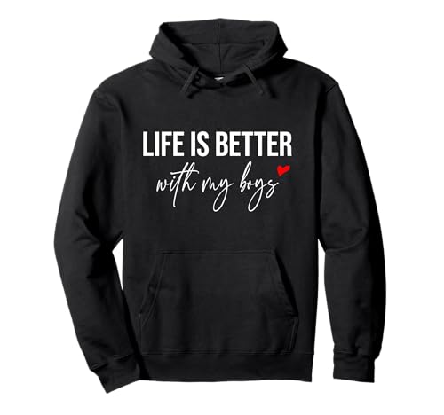 Life is Better with My Boys Damen Pullover Hoodie von Life Is Better With My Boys Womens Tee