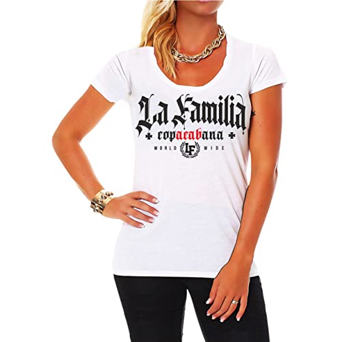 Frauen T-Shirt La Familia FCK Copacabana Black Größe XS - 5XL von Life Is Pain