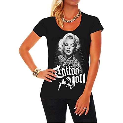 Frauen T-Shirt Pin Up Tattoo You Größe XS - 5XL von Life Is Pain