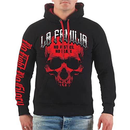 Herren Kapuzenpullover La Familia No Justice No Peace Größe M - 5XL von Life Is Pain