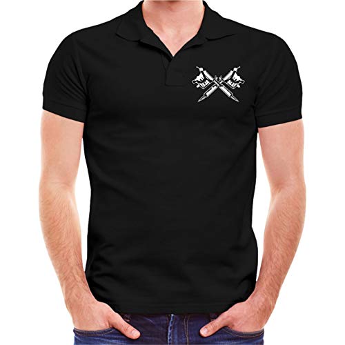 Herren Poloshirt Polohemd Tattoo My Pride My Pain My History (mit Rückendruck) Größe S - 5XL von Life Is Pain