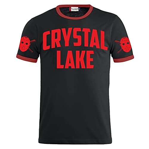 Herren T-Shirt Crystal Lake Vorhees 13 Trikot Jason Horror Größe S - 5XL von Life Is Pain