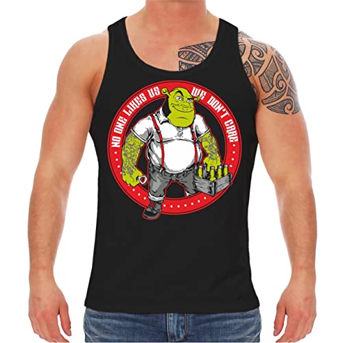 Herren Tank Top Muskelshirt Oi Skin Punk No one Like us we Dont Care Größe S - 5XL von Life Is Pain