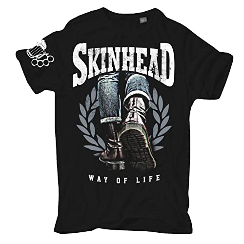 Herren Tshirt Skinhead a Way of Life Größe S - 5XL von Life Is Pain
