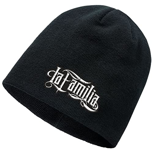 Life Is Pain Beanie mit Aufnäher La Familia FCK Logo von Life Is Pain