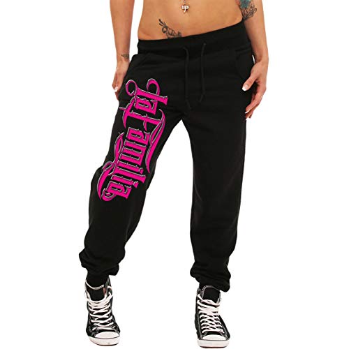 Life Is Pain Frauen Jogginghose Sweatpants La Familia PINK Rap Hardcore Tattoo Inked von Life Is Pain