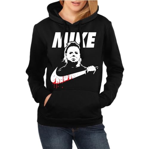 Life Is Pain Frauen Kapuzenpullover Horror Logo Mike Hoodie Streetwear Hardcore Jason Friday Größe XS - XXL von Life Is Pain