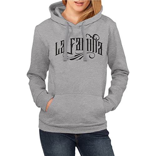 Life Is Pain Frauen Kapuzenpullover La Familia Black Patch for My Family My Friends Größe XS - XXL von Life Is Pain