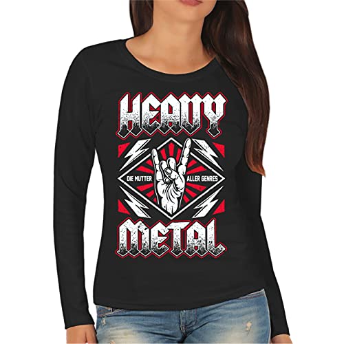 Life Is Pain Frauen und Damen Longsleeve Heavy Metal Die Mutter Aller Genres Größe XS - XXL von Life Is Pain