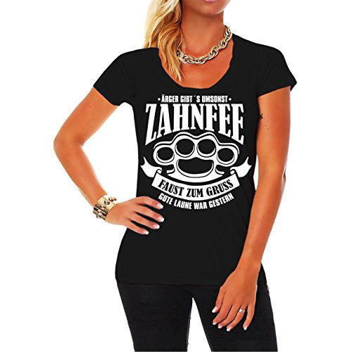 Life Is Pain Frauen und Girl Tshirt Zahnfee Schöne Grüsse von Life Is Pain