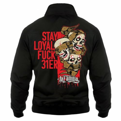 Life Is Pain Herren Harrington Jacke La Familia Stay Loyal Fuck 31er Verrat snitch rapper rap von Life Is Pain