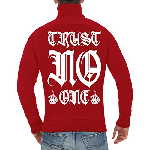 Life Is Pain Herren Jacke Sweatjacke Fuck the World Trust NO one Totenköpfe honour biker (mit Rückendruck) Größe S - 5XL von Life Is Pain