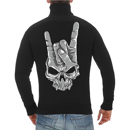 Life Is Pain Herren Jacke Sweatjacke Metal Hand (mit Rückendruck) Größe M - 5XL von Life Is Pain