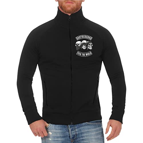 Life Is Pain Herren Jacke Sweatjacke PATCH Criminal Club Skull Crew von Life Is Pain