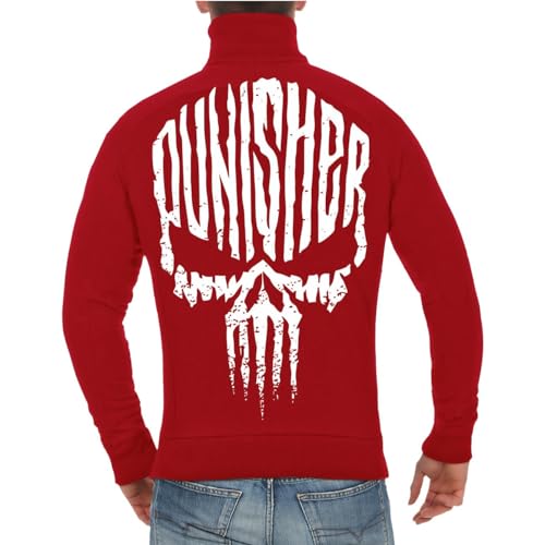 Life Is Pain Herren Jacke Sweatjacke ohne Kapuze Totenkopf Schädel M bis 4XL von Life Is Pain