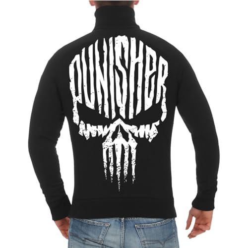 Life Is Pain Herren Jacke Sweatjacke ohne Kapuze Totenkopf Schädel M bis 4XL von Life Is Pain