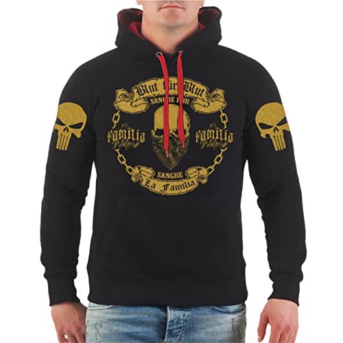 Life Is Pain Herren Kapuzenpullover Blood Blut Design in Gold Größe S - 5XL von Life Is Pain