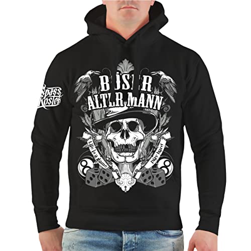 Life Is Pain Herren Kapuzenpullover Böser Alter Mann Größe S - 5XL von Life Is Pain