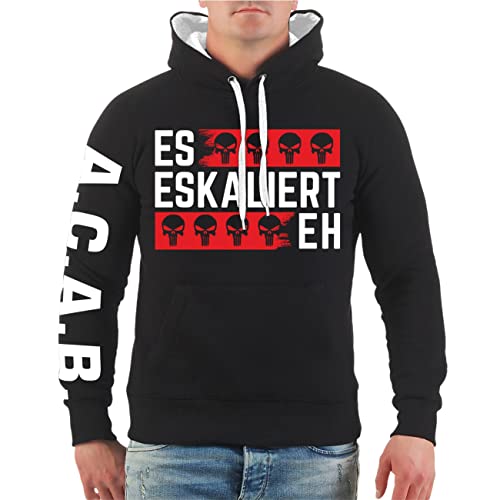 Life Is Pain Herren Kapuzenpullover Hoodie Es Eskaliert Eh Totenköpfe Größe M - 4XL von Life Is Pain