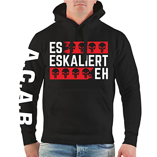 Life Is Pain Herren Kapuzenpullover Hoodie Es Eskaliert Eh Totenköpfe Größe M - 4XL von Life Is Pain