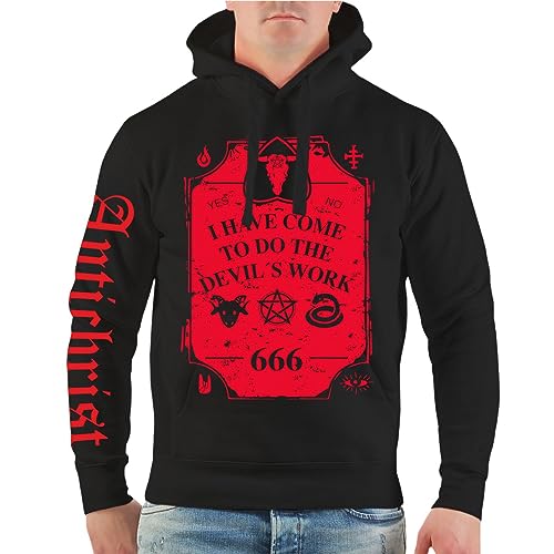 Life Is Pain Herren Kapuzenpullover Hoodie I Have Come to do The Devils Work Größe M - 5XL von Life Is Pain