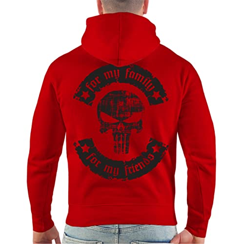 Life Is Pain Herren Kapuzenpullover La Familia Hoodies Black Patch for My Family My Friends von Life Is Pain