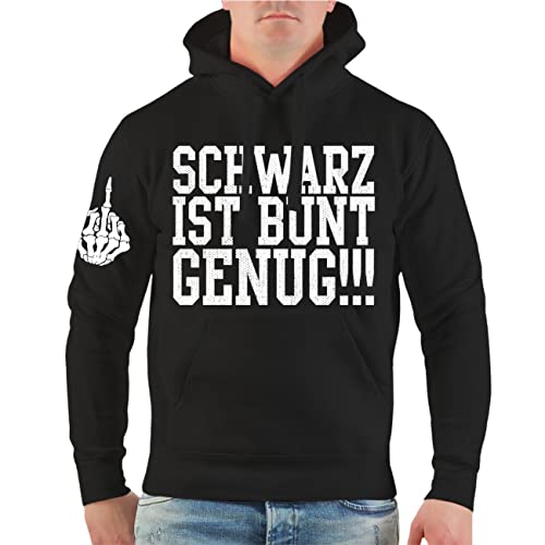 Life Is Pain Herren Kapuzenpullover Hoodie Schwarz ist bunt genug Größe S - 5XL von Life Is Pain