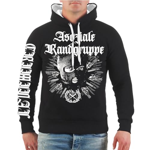 Life Is Pain Herren Kapuzenpullover Men Hoodies Asoziale Randgruppe Sturmhaube von Life Is Pain