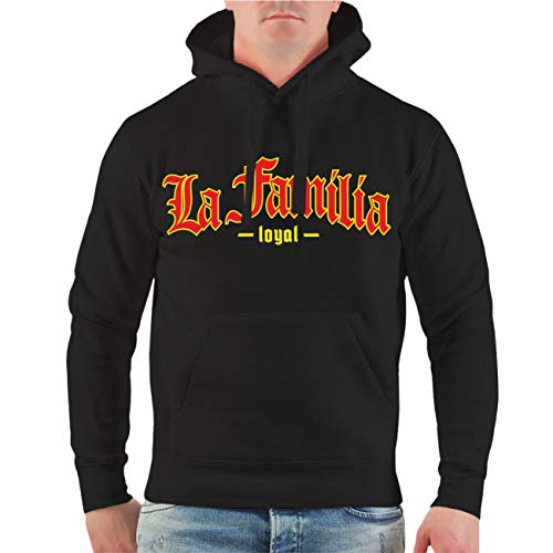 Life Is Pain Herren Kapuzenpullover Red Gold La Familia Nicht ohne Mein Team Größe S - 5XL von Life Is Pain