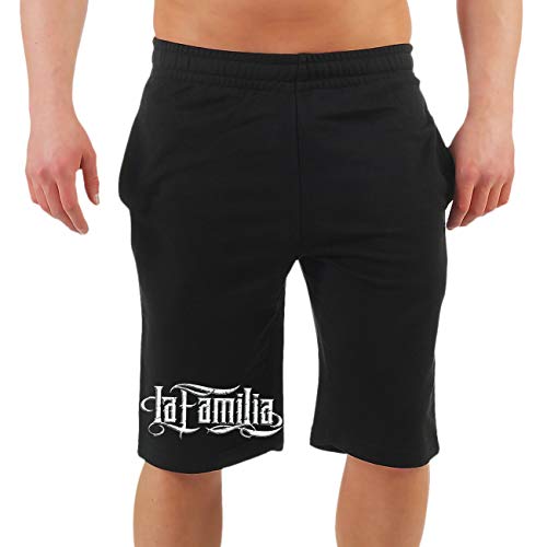 Life Is Pain Herren Kurze Hose Shorts La Familia Label Blood Streetwear Lifestyle Rap Biker von Life Is Pain