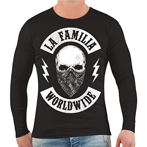 Life Is Pain Herren Longsleeve Langarmshirt La Familia FCK Worldwide Crime Größe M - 3XL von Life Is Pain