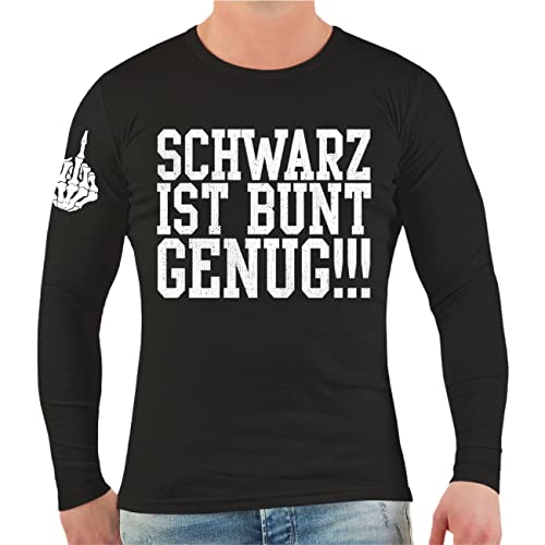 Life Is Pain Herren Longsleeve Langarmshirt Schwarz ist bunt genug Größe S - 3XL von Life Is Pain