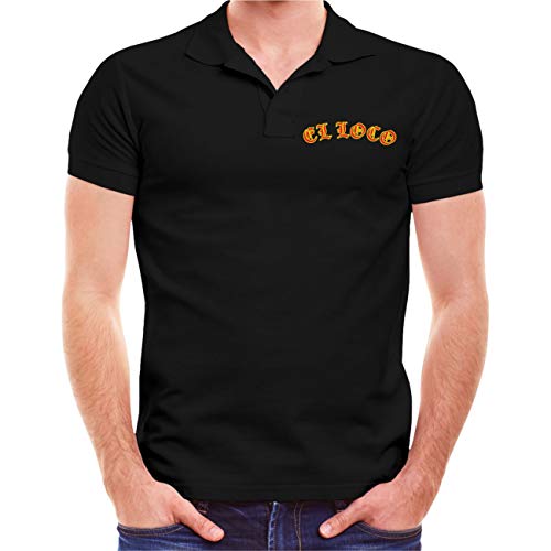 Life Is Pain Herren Poloshirt Polohemd EL Loco Tattoo Ink Skull Totenkopf Größe S - 5XL von Life Is Pain