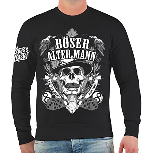 Life Is Pain Herren Pullover Sweatshirt Böser Alter Mann Größe S - 5XL von Life Is Pain