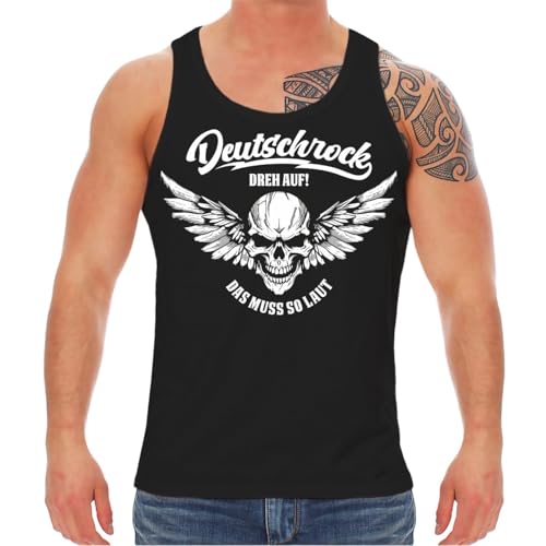 Life Is Pain Herren Tank Top Muskelshirt Deutschrock Dreh auf Das muss so laut deutsche Musik von Life Is Pain