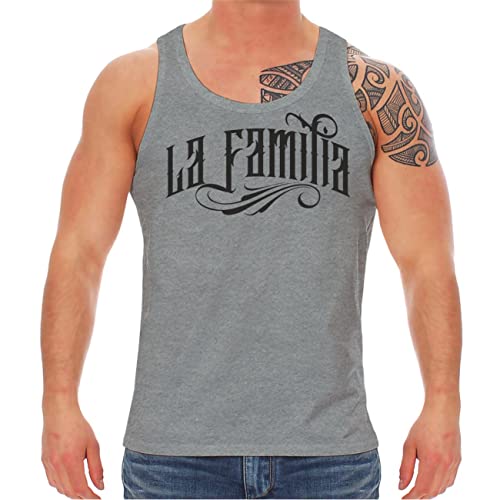 Life Is Pain Herren Tank Top Muskelshirt La Familia Black Patch for My Family My Friends Größe S - 5XL von Life Is Pain