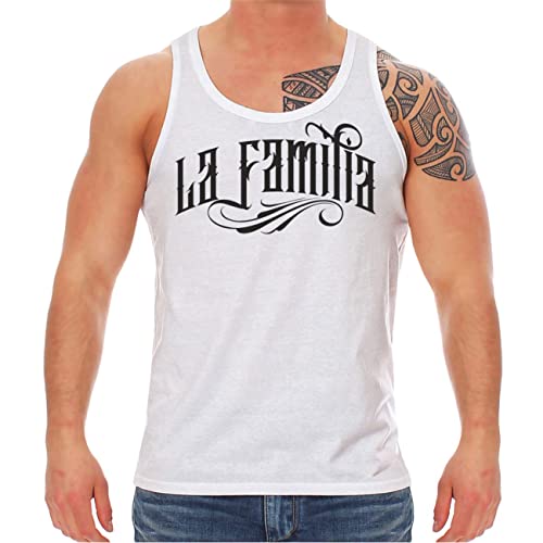 Life Is Pain Herren Tank Top Muskelshirt La Familia Black Patch for My Family My Friends Größe S - 5XL von Life Is Pain