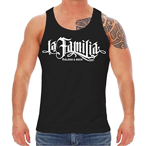 Life Is Pain Herren Tank Top Muskelshirt Totenköpfe Skull Motiv mit Sense Stinkefinger Spruch Größe S - 5XL von Life Is Pain