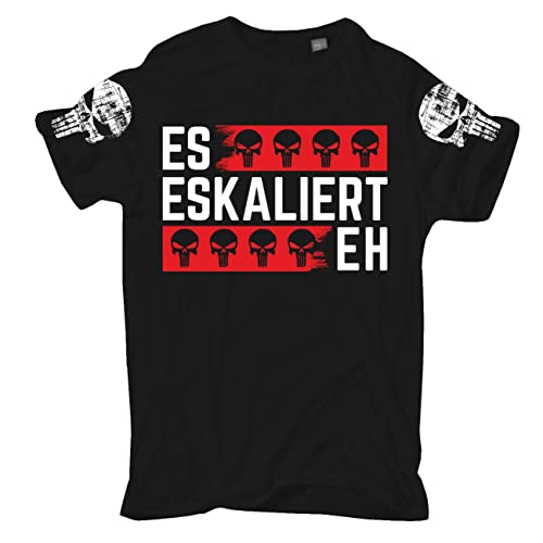 Life Is Pain Herren Tshirt Es Eskaliert Eh Totenköpfe Größe M - 5XL von Life Is Pain